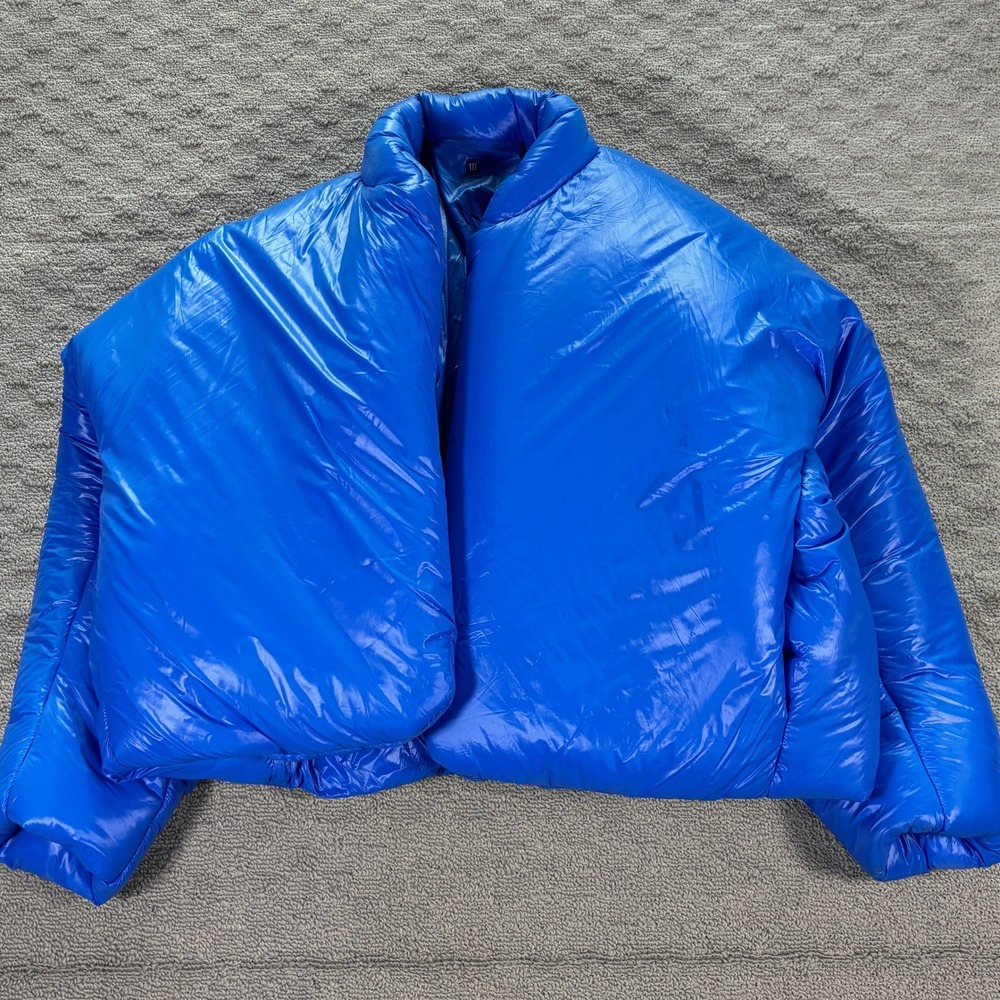 Yeezy Gap Round Jacket Blue Kanye West Puffer Coat XL Mens Oversized Jacket